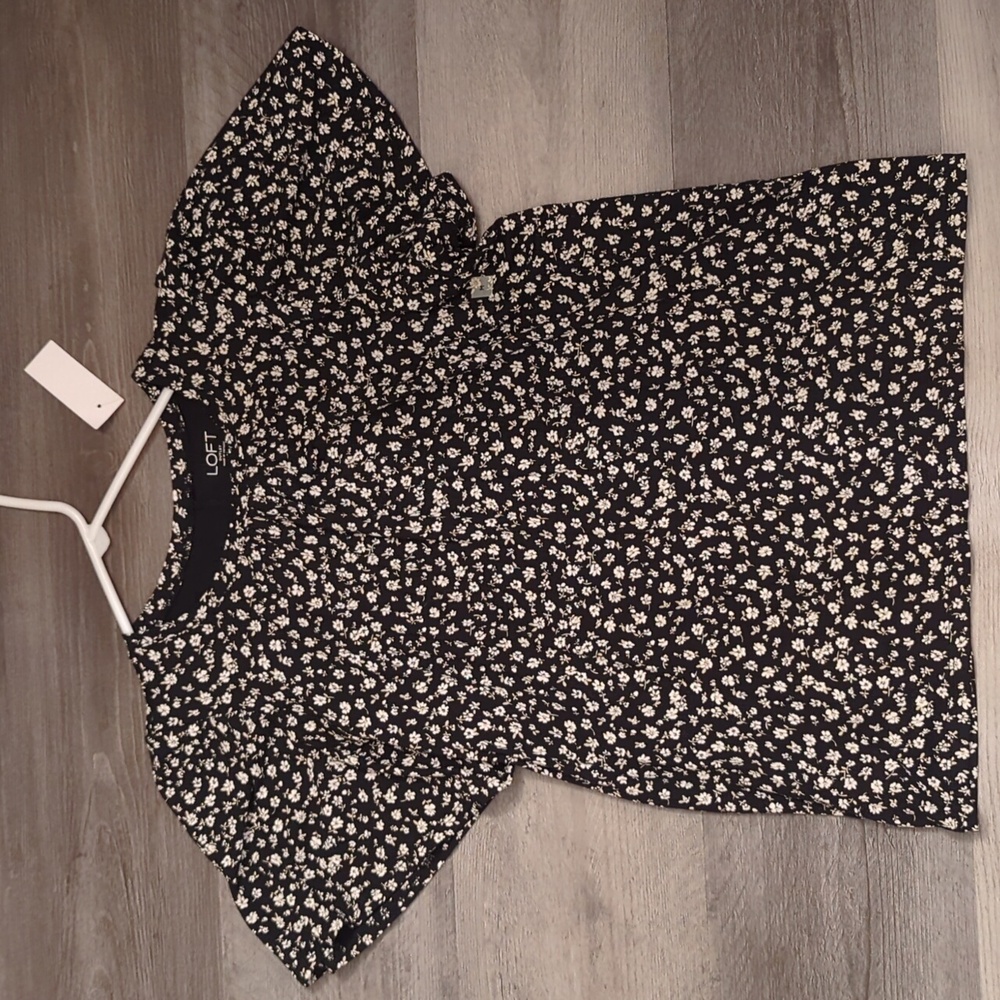 LOFT Floral Blouse Size M